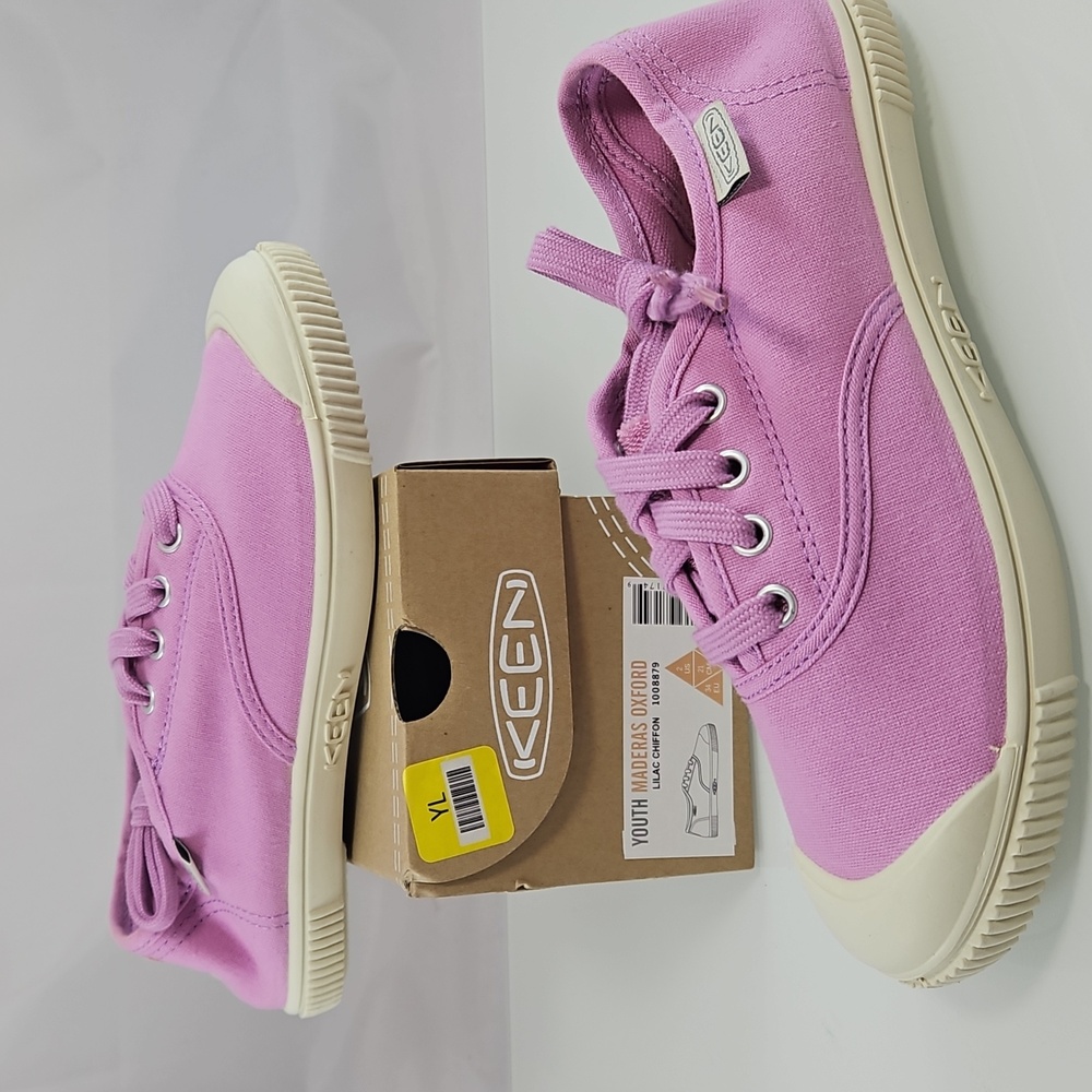 NEW! Keen Youth Maderas Oxford Canvas Shoes In Lilac Pink